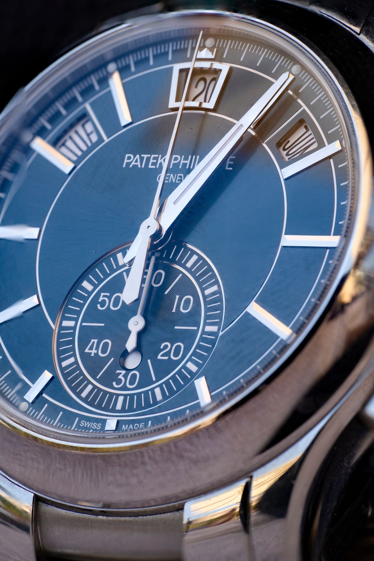 Gros plan d'une montre Patek Philippe